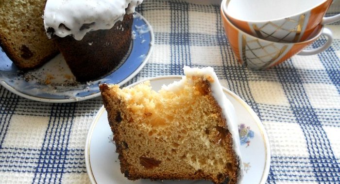 Кекс из дрожжевого теста