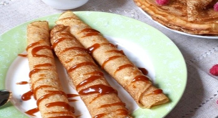 Блины с карамелью