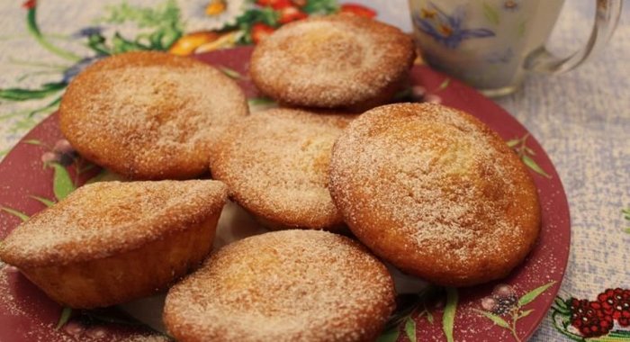 Творожные кексы в формочках