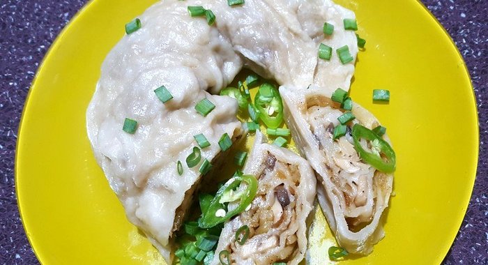 Рулет с картофелем и луком