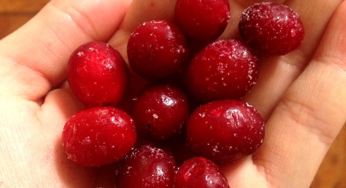 Творожная запеканка с клюквой