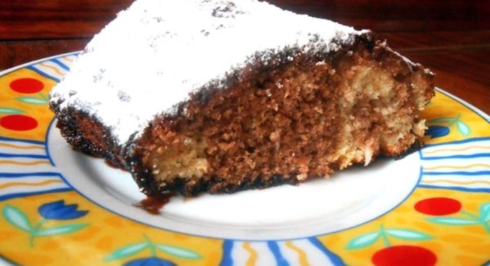 Фунтовый мраморный кекс в глазури