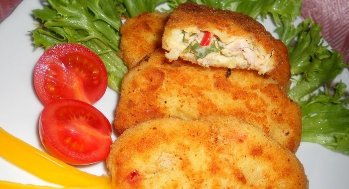 Картофельные котлеты с мясом