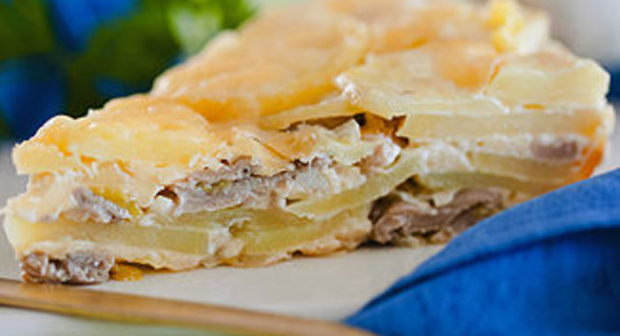 Овощная запеканка с вешенками в мультиварке