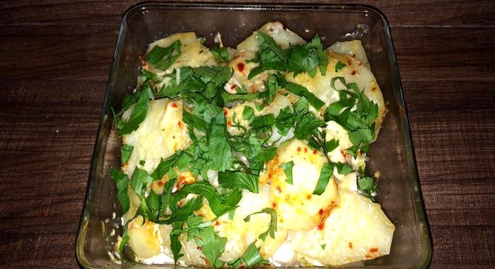 Картофельная запеканка с курицей