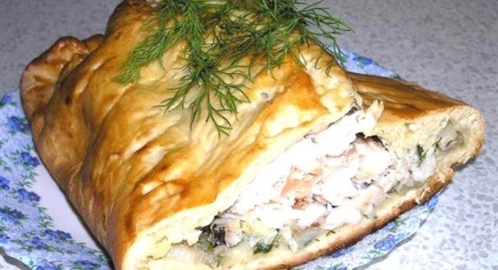 Кулебяка с рыбой