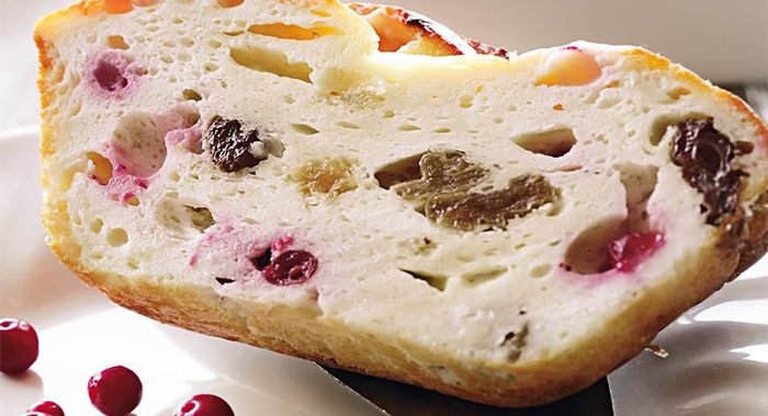 Запеканка с брусникой