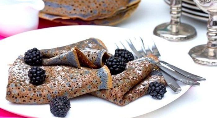 Ежевично-лимонные блины