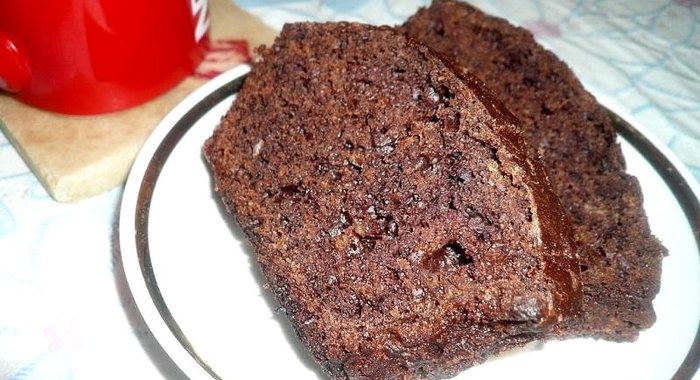 Шоколадный кекс с тыквой