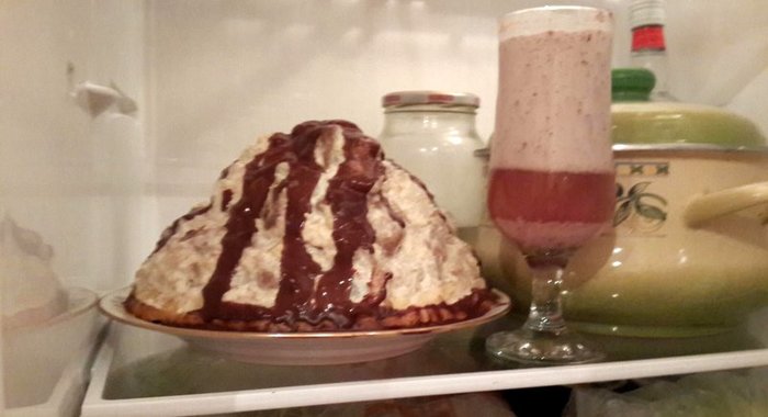 Торт «Панчо» с фруктами и орехами