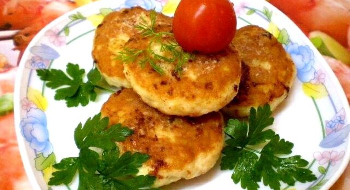 Куриные котлеты с пшеном