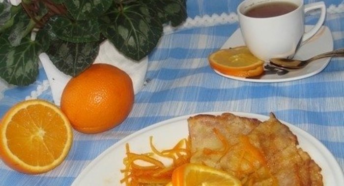 Апельсиновые блинчики «Оранжевое настроение»