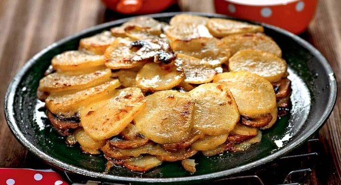 Картофельная запеканка с грибами