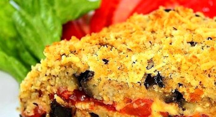 Запеканка из баклажанов с помидорами и сыром