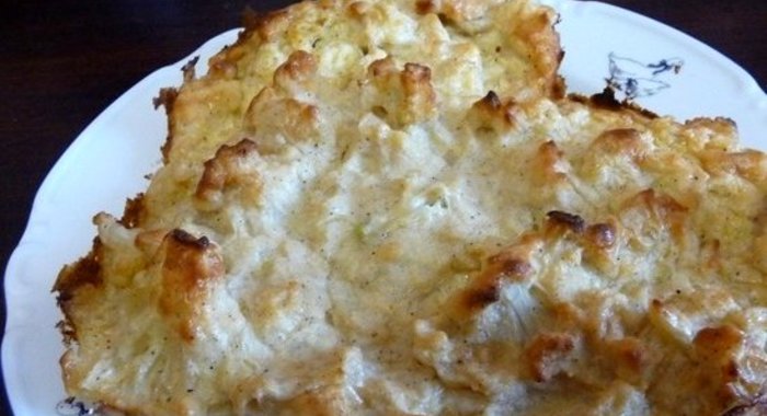 Запеканка из цветной капусты диетическая