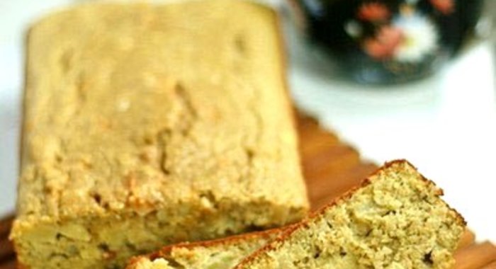 Банановый кекс с яблоком