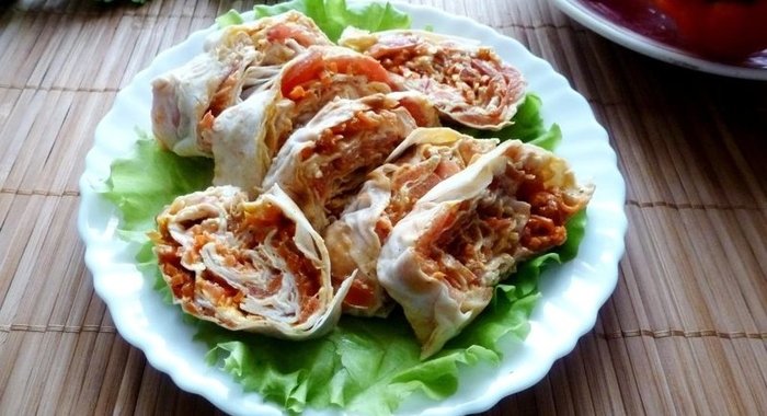 Рулет из лаваша