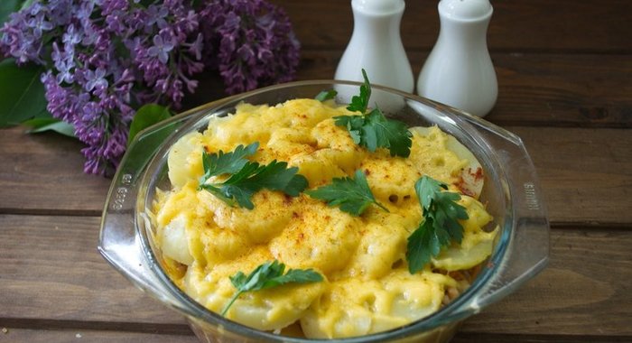 Запеканка мясная с овощами