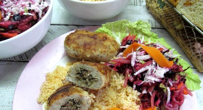 Котлеты метрополь из куриного филе и печени