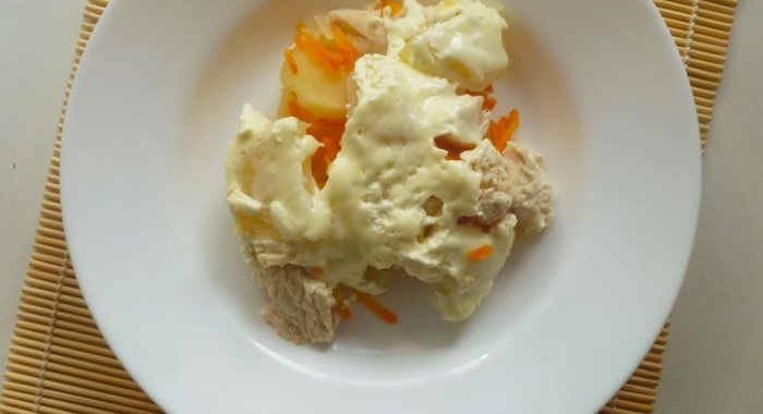 Морковно-картофельная запеканка для детей