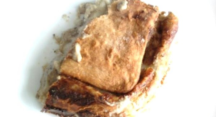 Пирог с картофельно-грибным кремом
