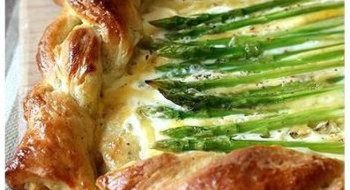 Пирог со спаржей