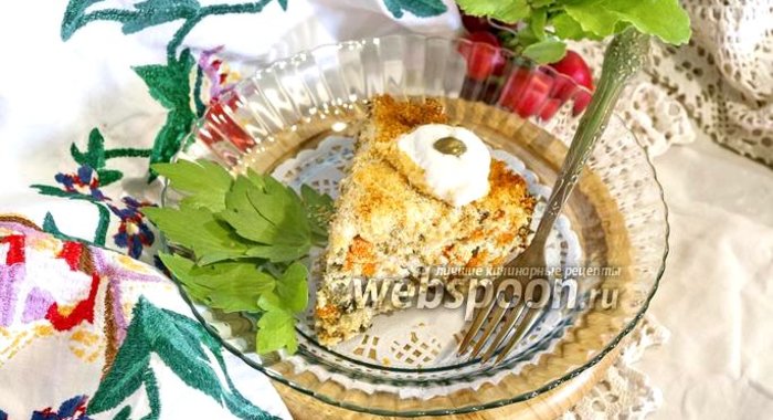 Запеканка с тыквой и фаршем