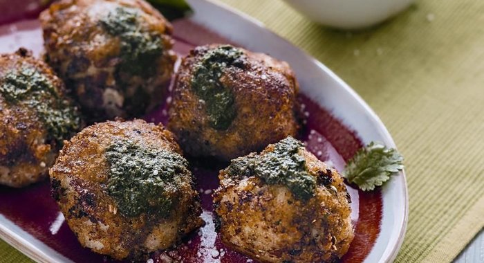 Картофельные котлетки с песто