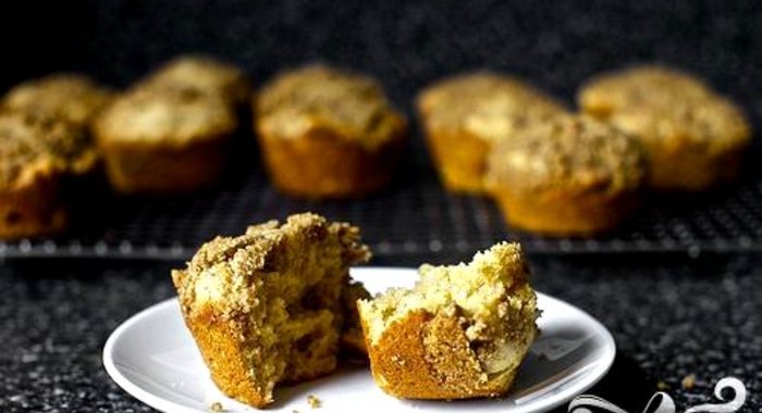 Маффины с ревенем