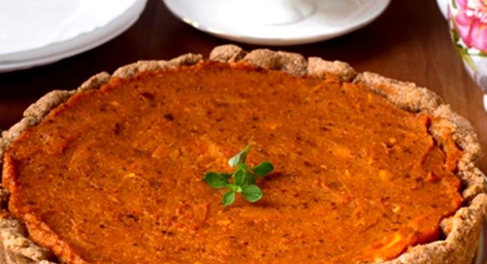 Постный тыквенный пирог