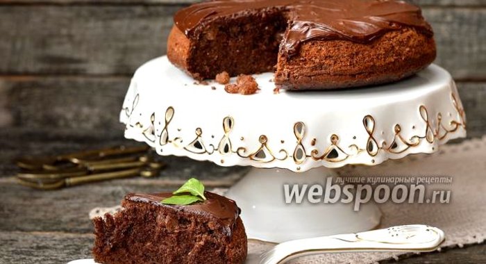 Шоколадный кекс с изюмом в мультиварке