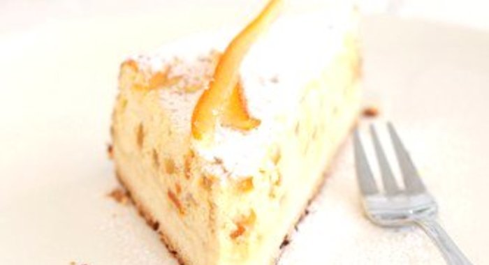 Творожная запеканка с фруктами