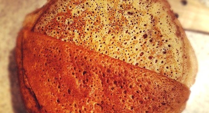 Заварные блины на кефире