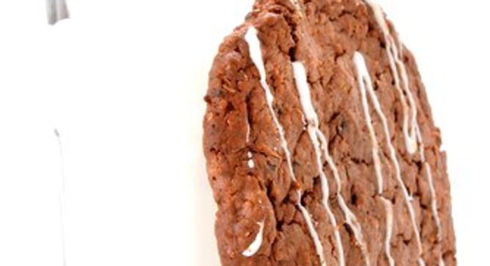 Шоколадно-клюквенное овсяное печенье