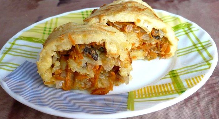 Постный картофельный рулет