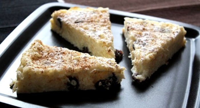 Рисовая запеканка с творогом