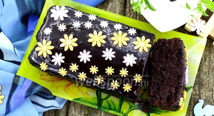 Шоколадный кекс с чёрной фасолью