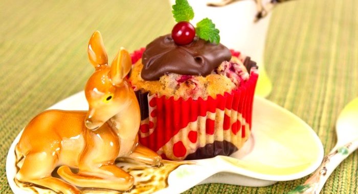 Маффины с ягодой