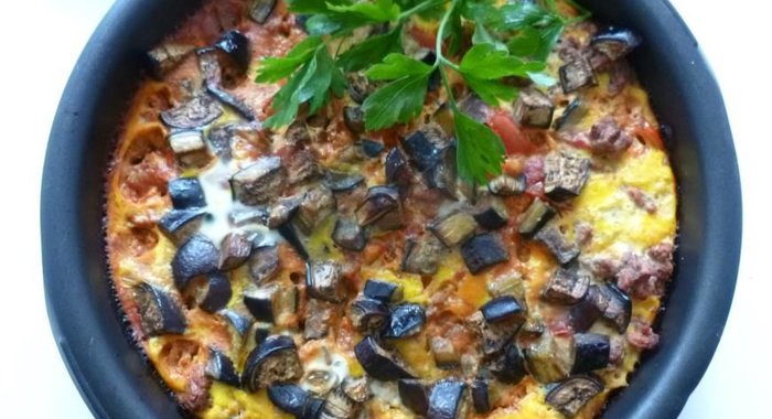 Запеканка из баклажанов с мясным фаршем