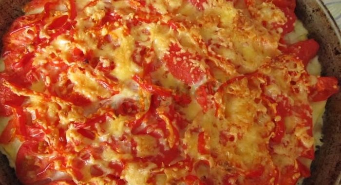 Запеканка овощная с фаршем, сыром