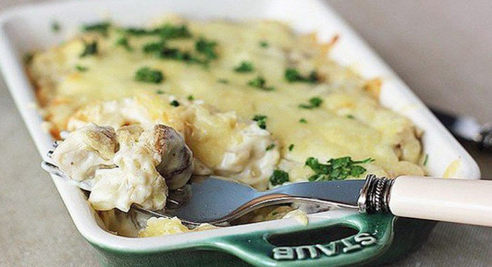 Творожная запеканка с ягодами