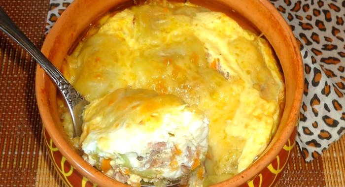 Рулетики из кабачков с мясом