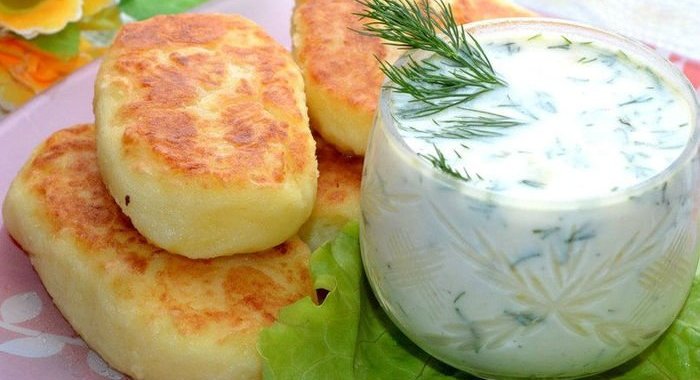 Картофельные котлеты с фаршем в духовке