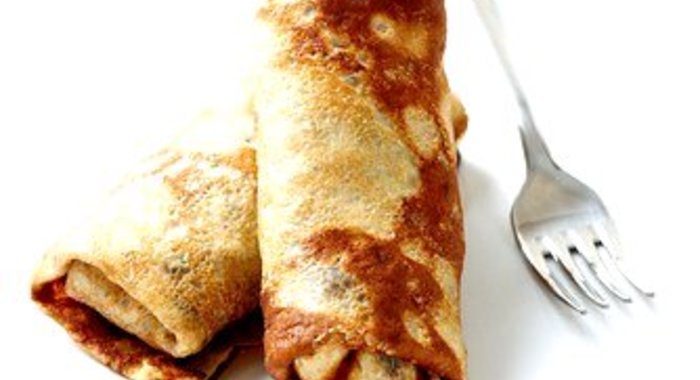 Блины с селедкой