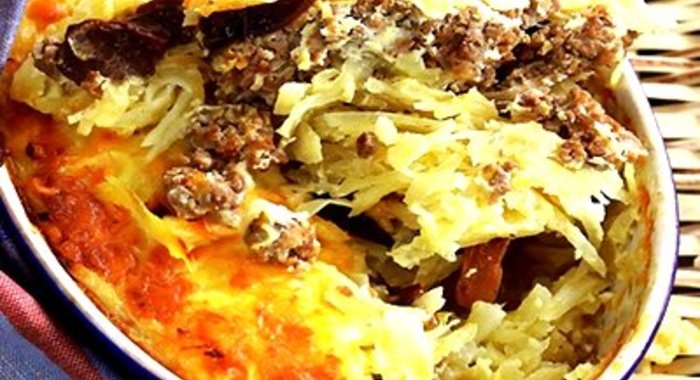 Запеканка из капусты и фарша