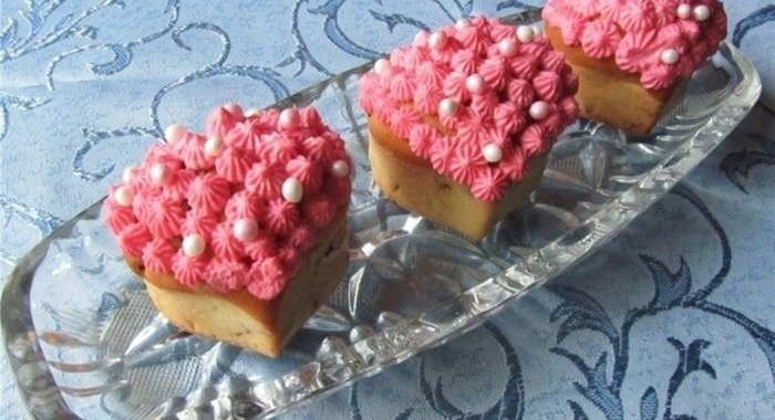 Сметанные кексы с клюквой