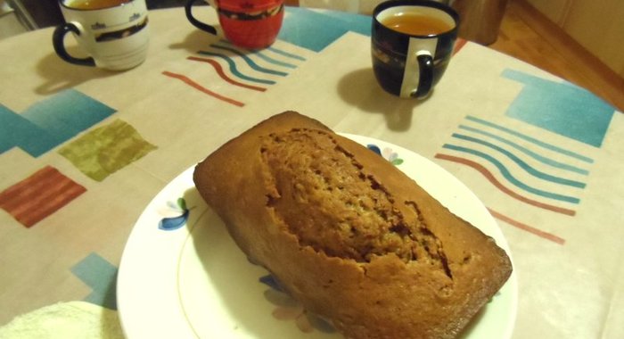 Кекс с яблоками и грушами