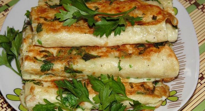 Жареные рулетики из лаваша