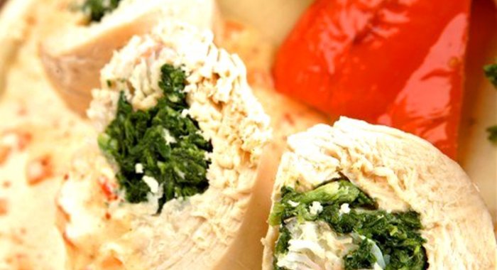 Куриный рулет с крабом