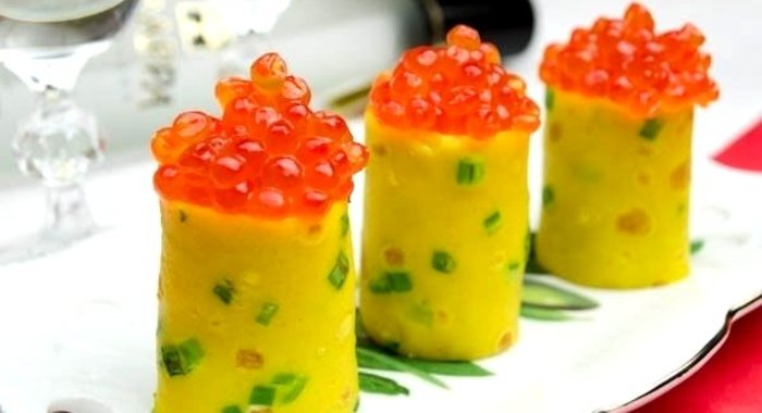 Блинчики с куркумой и зелёным луком